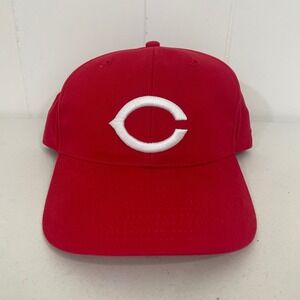 VTG Cincinnati Reds Hook & Loop Baseball Hat Cap FSN One Size Red 2002 SGA